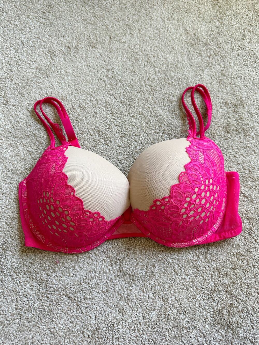 Victoria Secret Very Sexy Push Up Bra Bright Pink 36DD